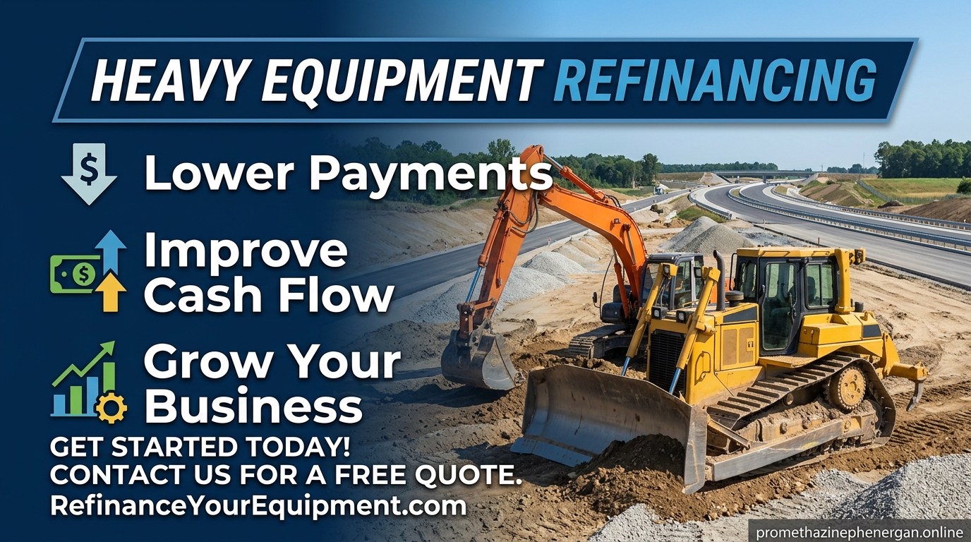 Heavy equipment refinancing helps construction companies lower monthly equipment loan payments, improve cash flow, and finance business growth.